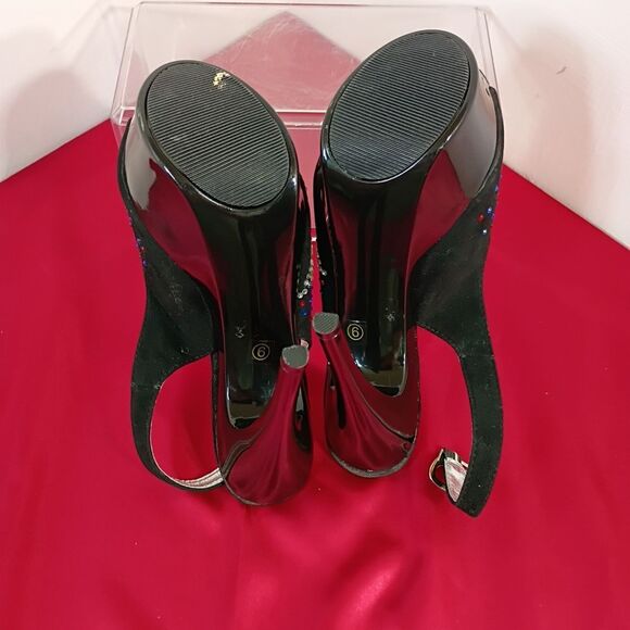 Elegant Multicolor Platform Heels - Picture 5 of 8